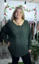 Sweater Oversize Pecho Brillante 