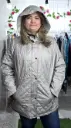 Parka Gris con Gorro Desmontable 