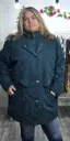 Parka Larga Verde sin Gorro