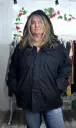Parka Negra con Gorro
