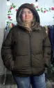 Parka Café con Gorro