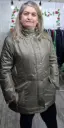 Parka Larga Verde sin Gorro
