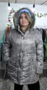 Parka con Gorro Gris