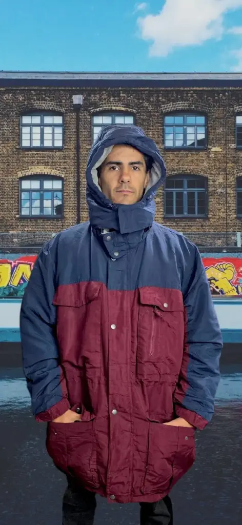 Parka Larga Bicolor