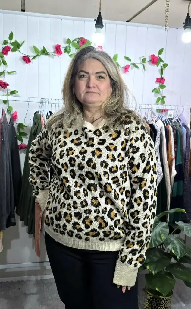 Sweater Oversize Animal Print