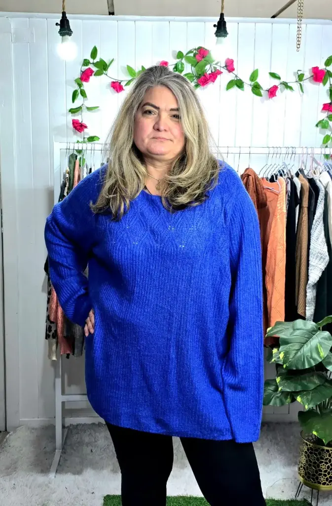 Sweater liso Tejido Cuello Redondo