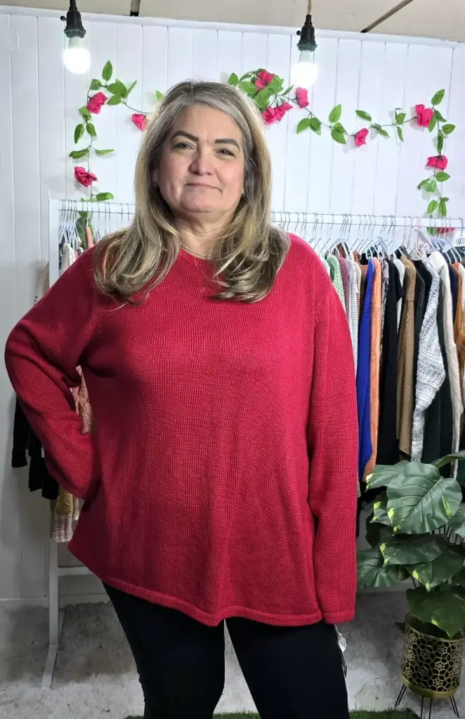 Sweater Cuello Redondo Manga Larga