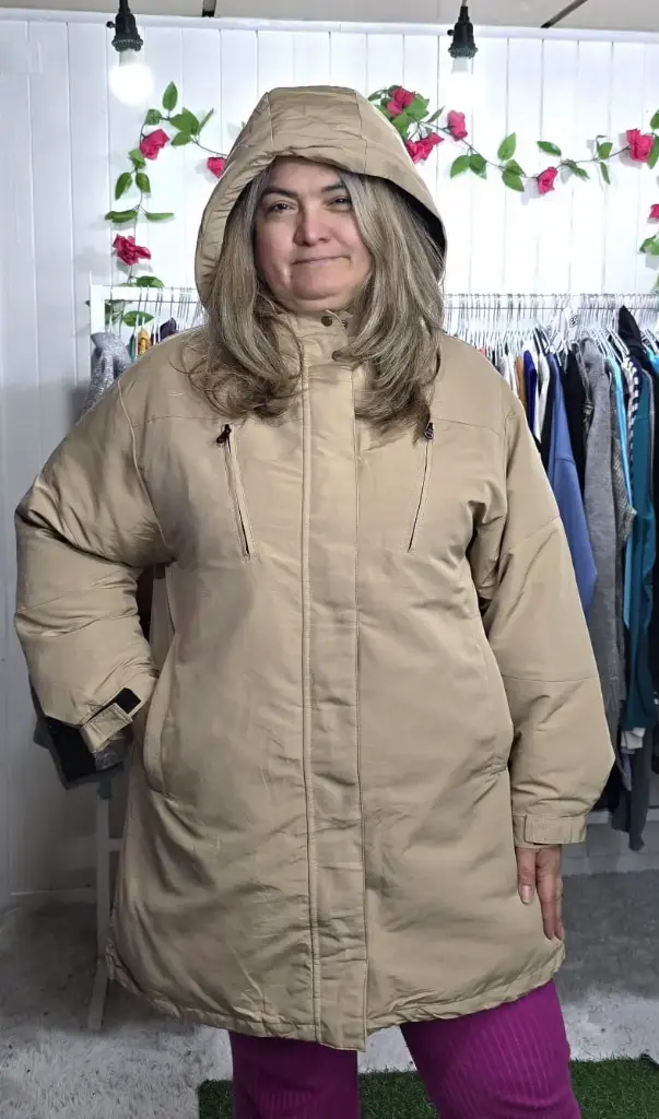Parka Larga  con Gorro