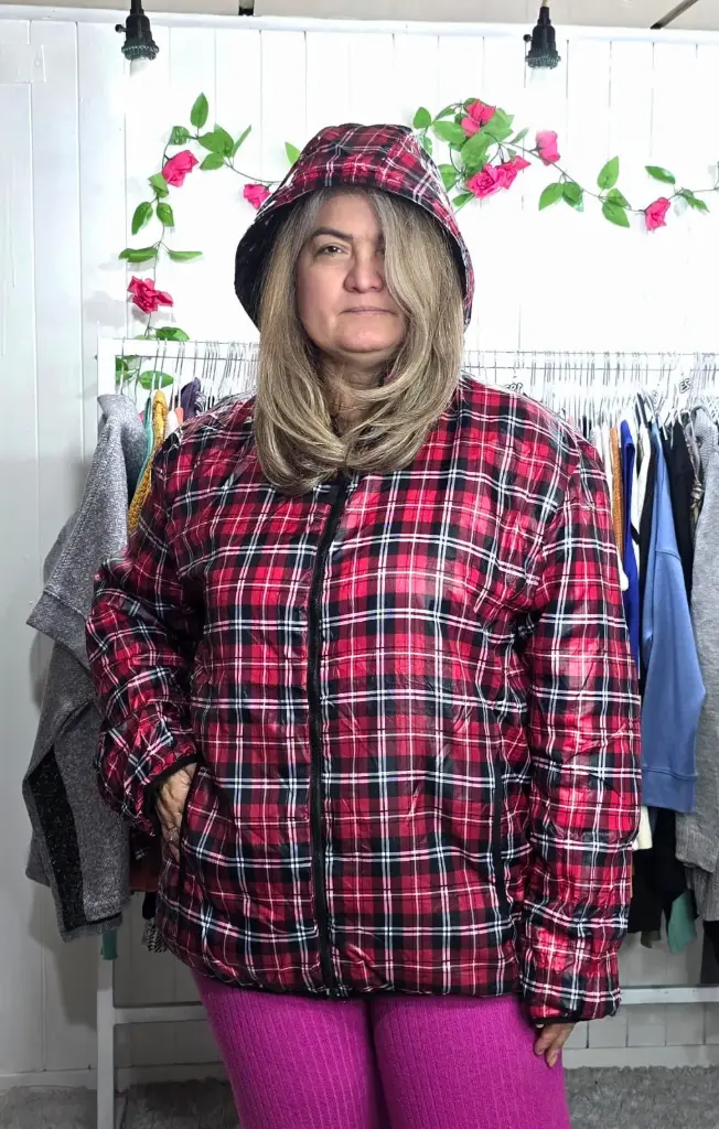 Parka con Gorro Reversible Cuidrillé