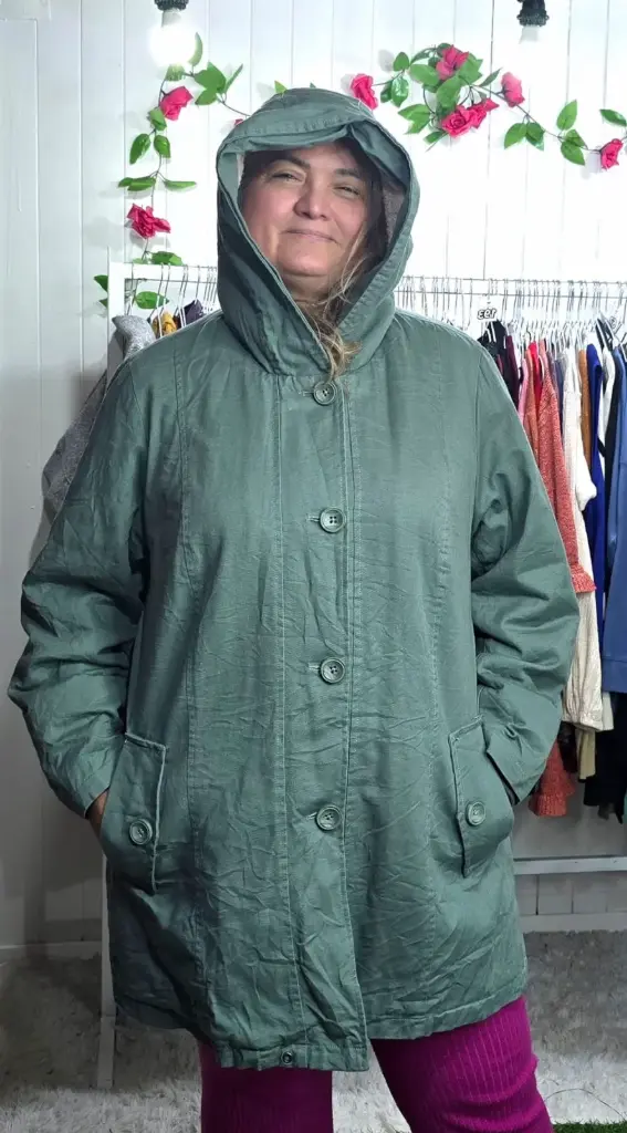 Parka Larga con Gorro