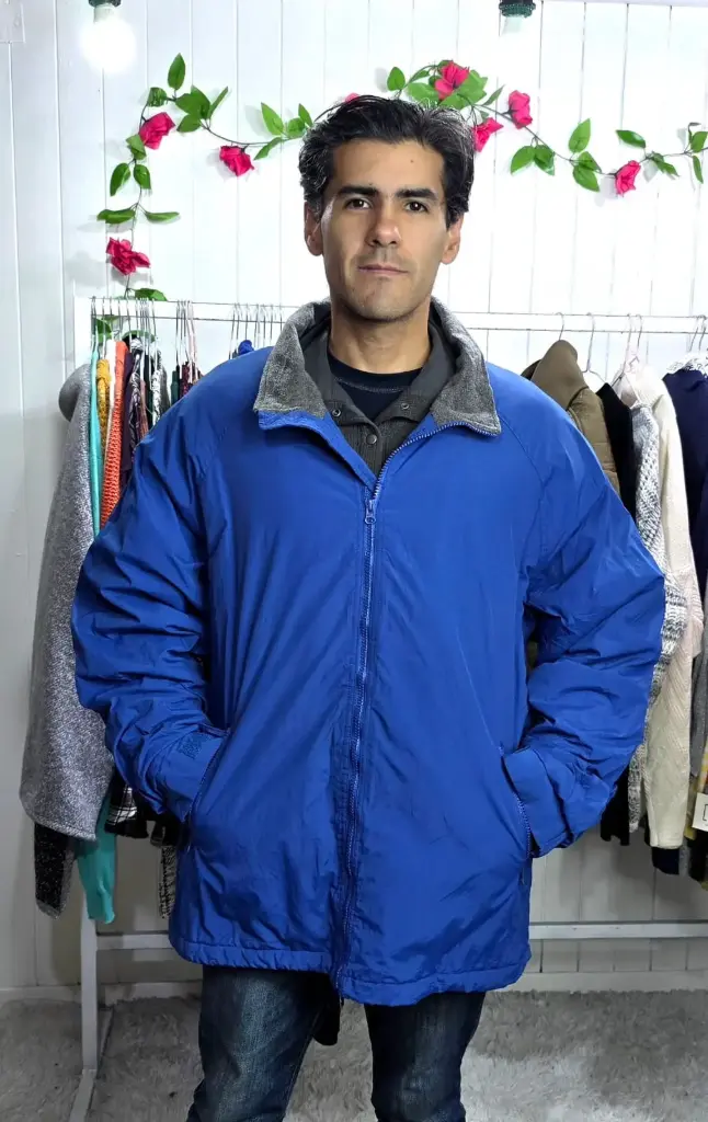 Parka Azul sin Gorro