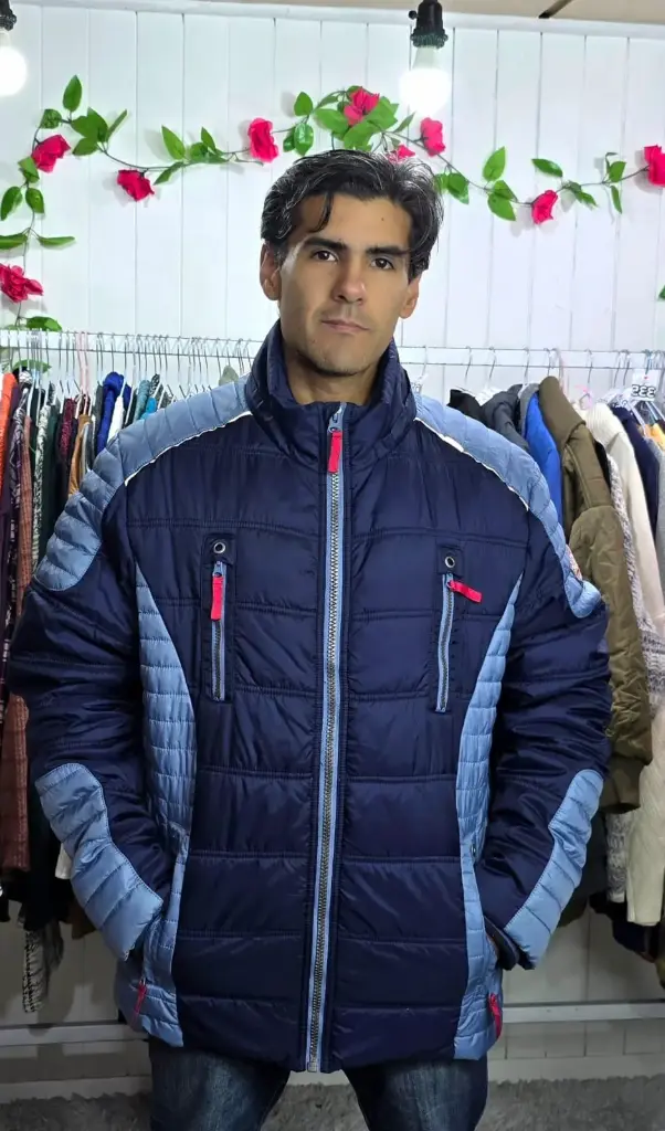 Parka Tonos Azules sin Gorro