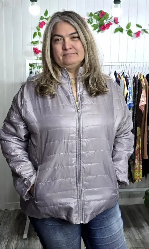 Parka Gris sin Gorro  
