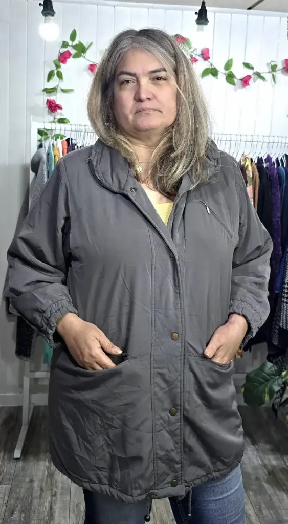 Chaqueta Larga Verde