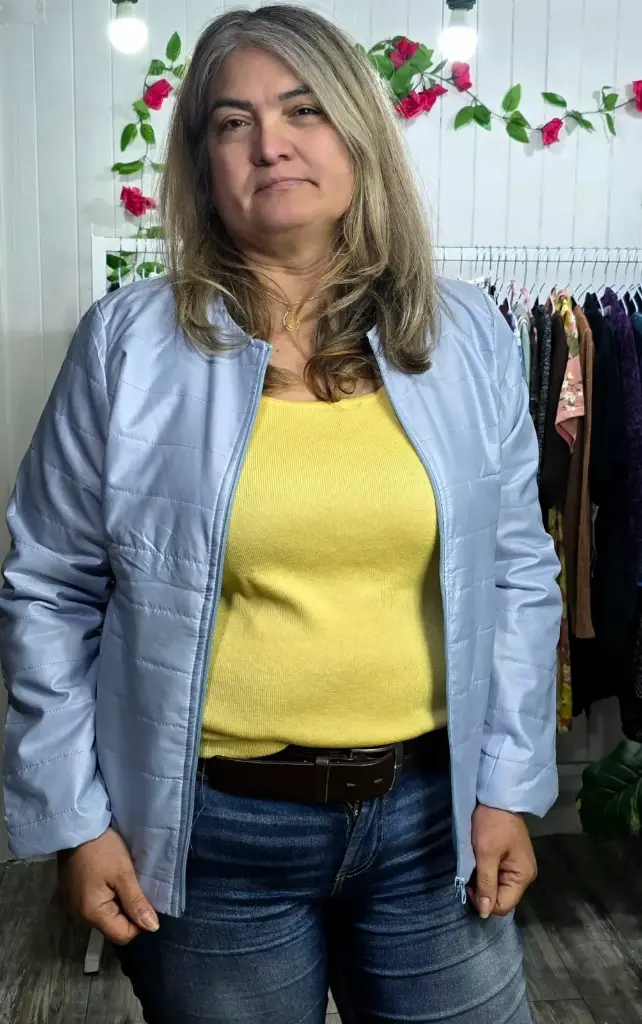 Chaqueta  Celeste
