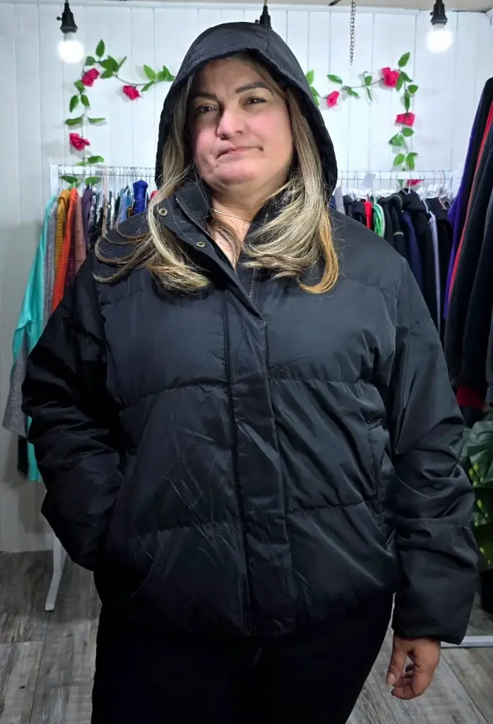 Parka Corta con Gorro