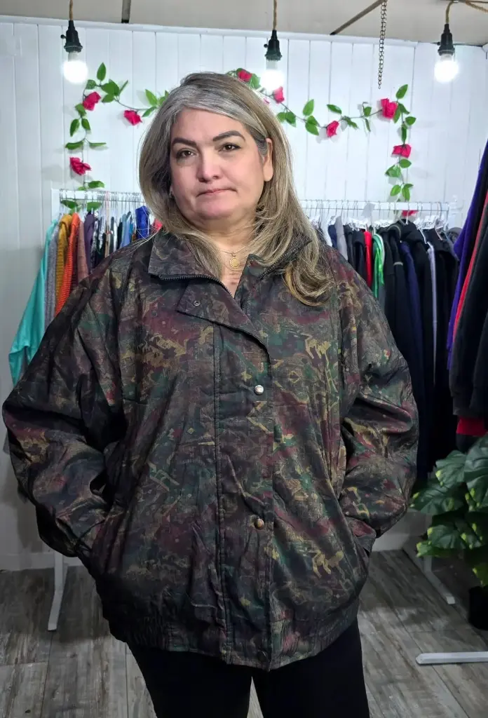 Parka Oversize sin Gorro Mimetizada