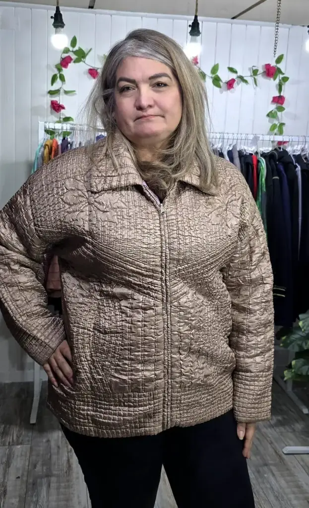 Chaqueta Estilo Corrugado