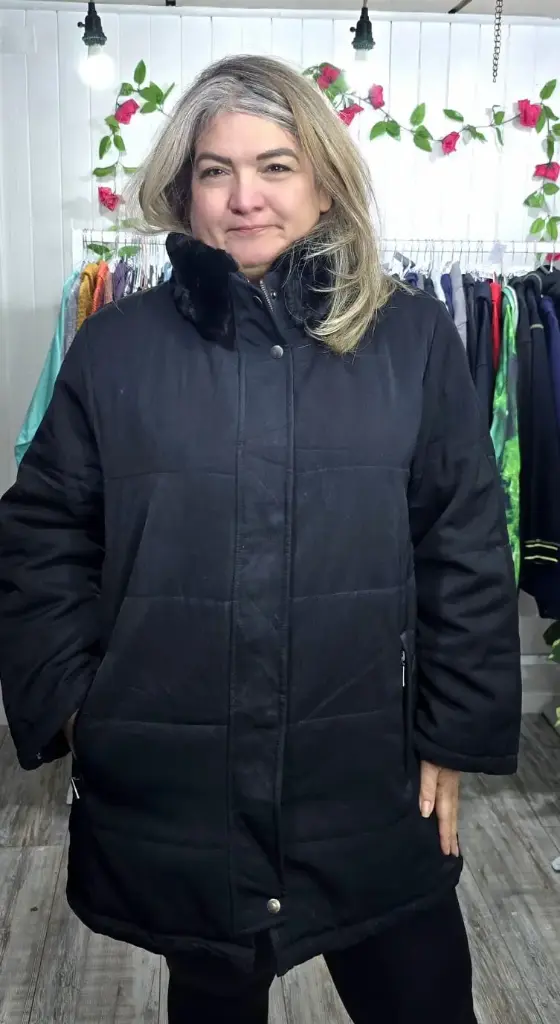 Parka Cuello Peludo sin Gorro